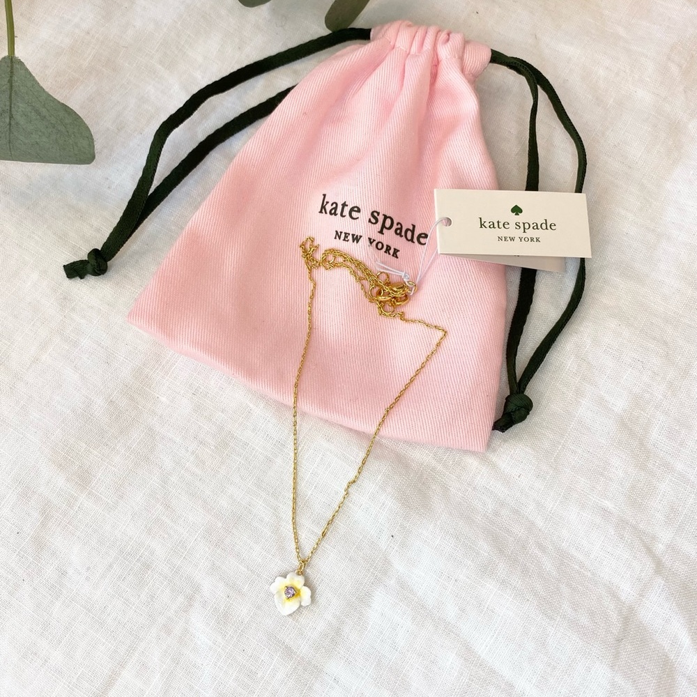 Kate Spade ♠️ Precious Pansy Mini Pendant - Picture 5 of 10